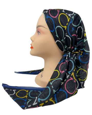 It's Younique OB-FE-PK Ferragamo Inspired Shimmer Pre-Tied Open Back Bandanna with Velvet Grip Myselflingerie.com